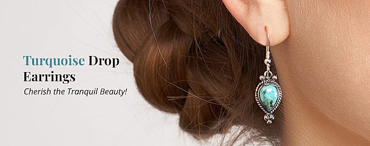 Santa Fe Style Turquoise Drop Earrings Banner