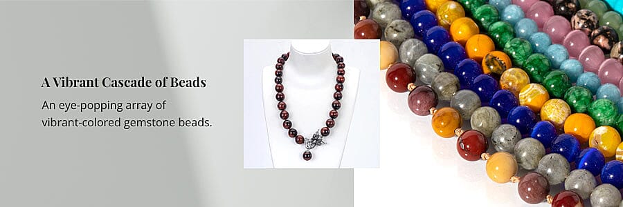 A Vibrant Cascade of Beads Banner