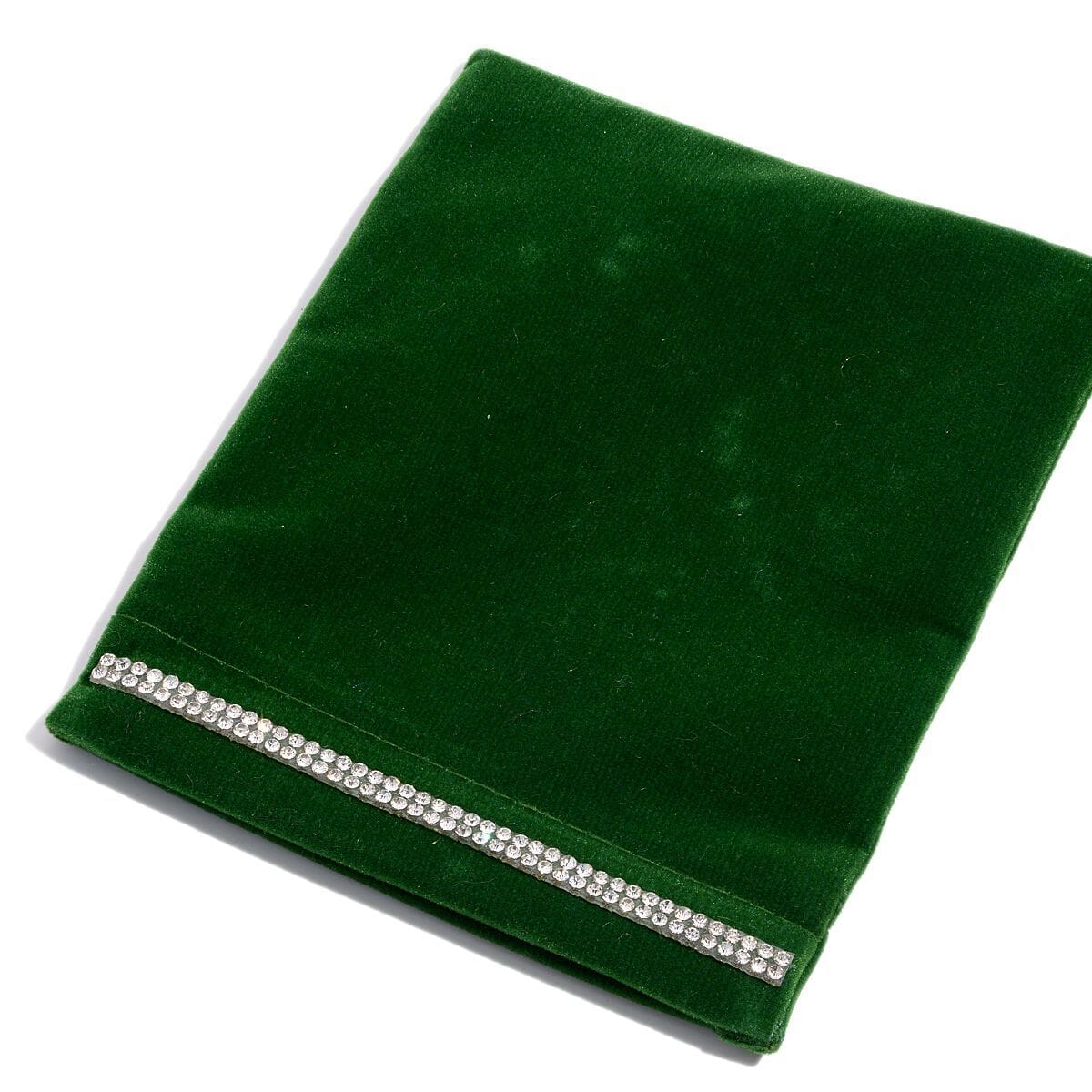 Green Chroma, Austrian Crystal Charm Stretch Bracelet and Earrings in Silvertone and Stainless Steel with Velvet Pouch image number 5