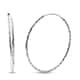 Sterling Silver Twisted Hoop Earrings 4.40 Grams image number 0
