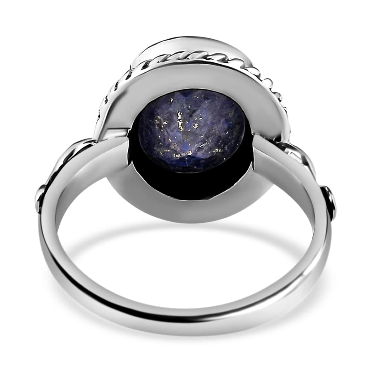 Artisan Crafted Lapis Lazuli Solitaire Ring in Sterling Silver (Size 7.0) 2.75 ctw image number 6