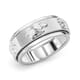 Sterling Silver Turtle Band Spinner Ring, Anxiety Ring for Women, Fidget Rings for Anxiety for Women, Stress Relieving Anxiety Ring (Size 7.0) (5 g) image number 0