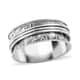 Sterling Silver Spinner Ring, Anxiety Ring for Women, Fidget Rings for Anxiety for Women, Stress Relieving Anxiety Ring (Size 10.0) (7.90 g) image number 0