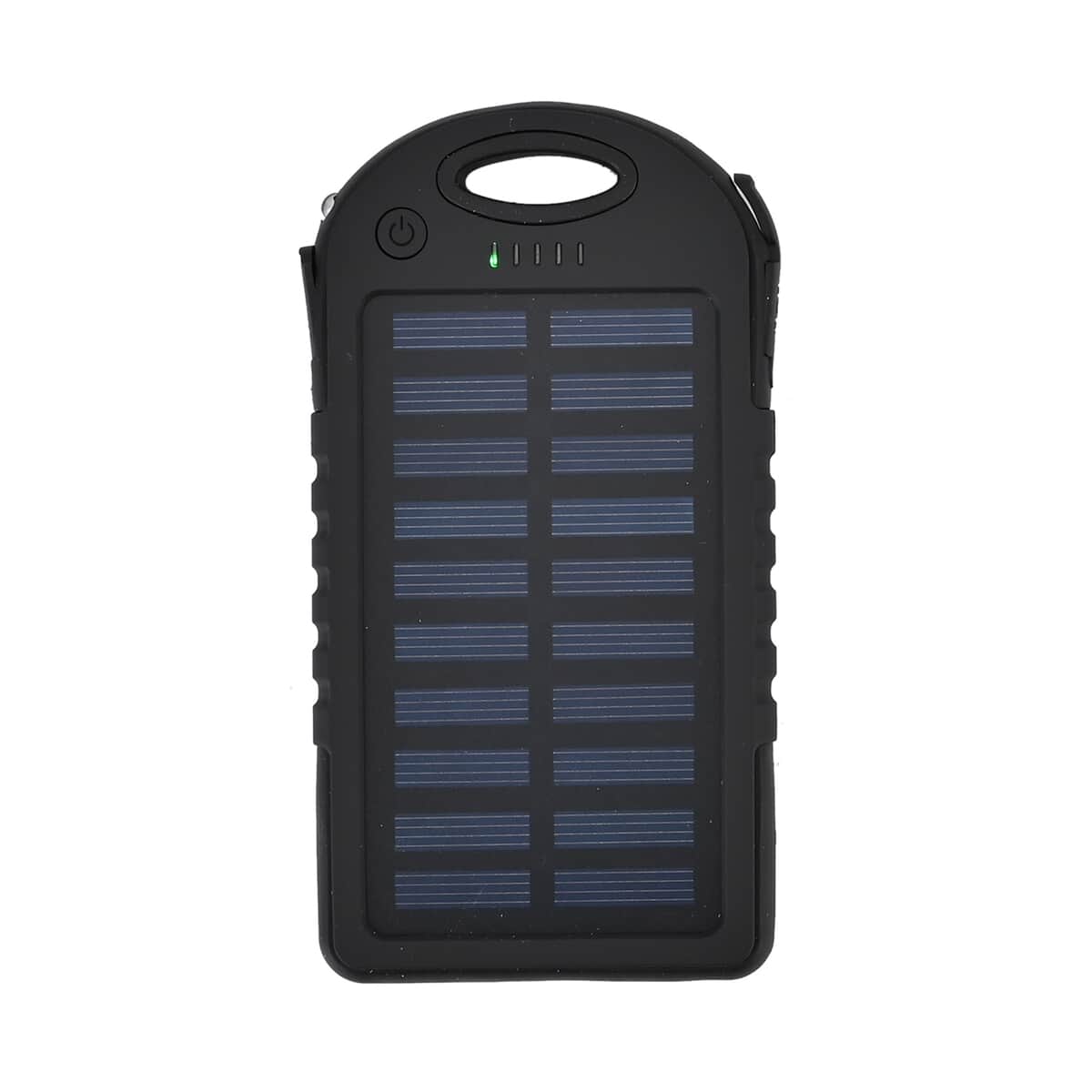 Buy HOMESMART Black Carabiner Solar 5000 mAh Battery Charger with USB &  Emergency LED Torch at ShopLC.