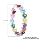 Simulated Multi Color Diamond Earrings in Silvertone| Inside Out Hoops| Simulated Diamond Jewelry For Women   13.25 ctw image number 4
