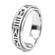 Sterling Silver Joy Spinner Ring, Anxiety Ring for Women, Fidget Rings for Anxiety for Women, Stress Relieving Anxiety Ring (Size 5.0) (4.35 g) image number 6