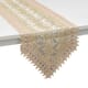 HOMESMART Beige Dining Table Runner Embroidered Polyester Room Decor Kitchen Rustic Lace Tablecloth for Wedding Decor image number 0
