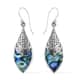 Abalone Shell Dangle Drop Earrings For Women in Sterling Silver image number 0