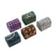Handcrafted Set of 5 Multi Color Beaded Mini Chests image number 0