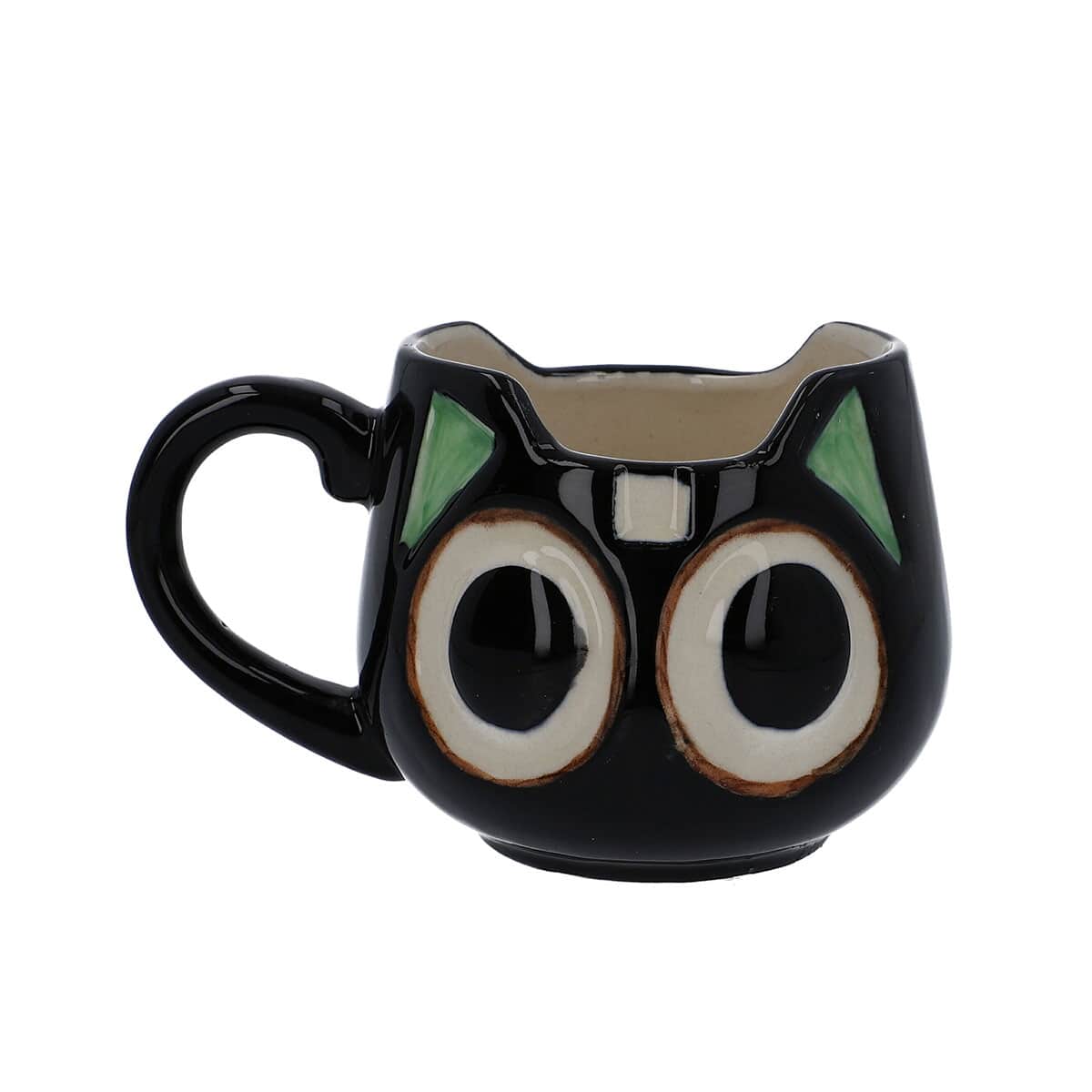 Set of 2 Multi Color Ceramic Dog and Cat Coffee Mug image number 4