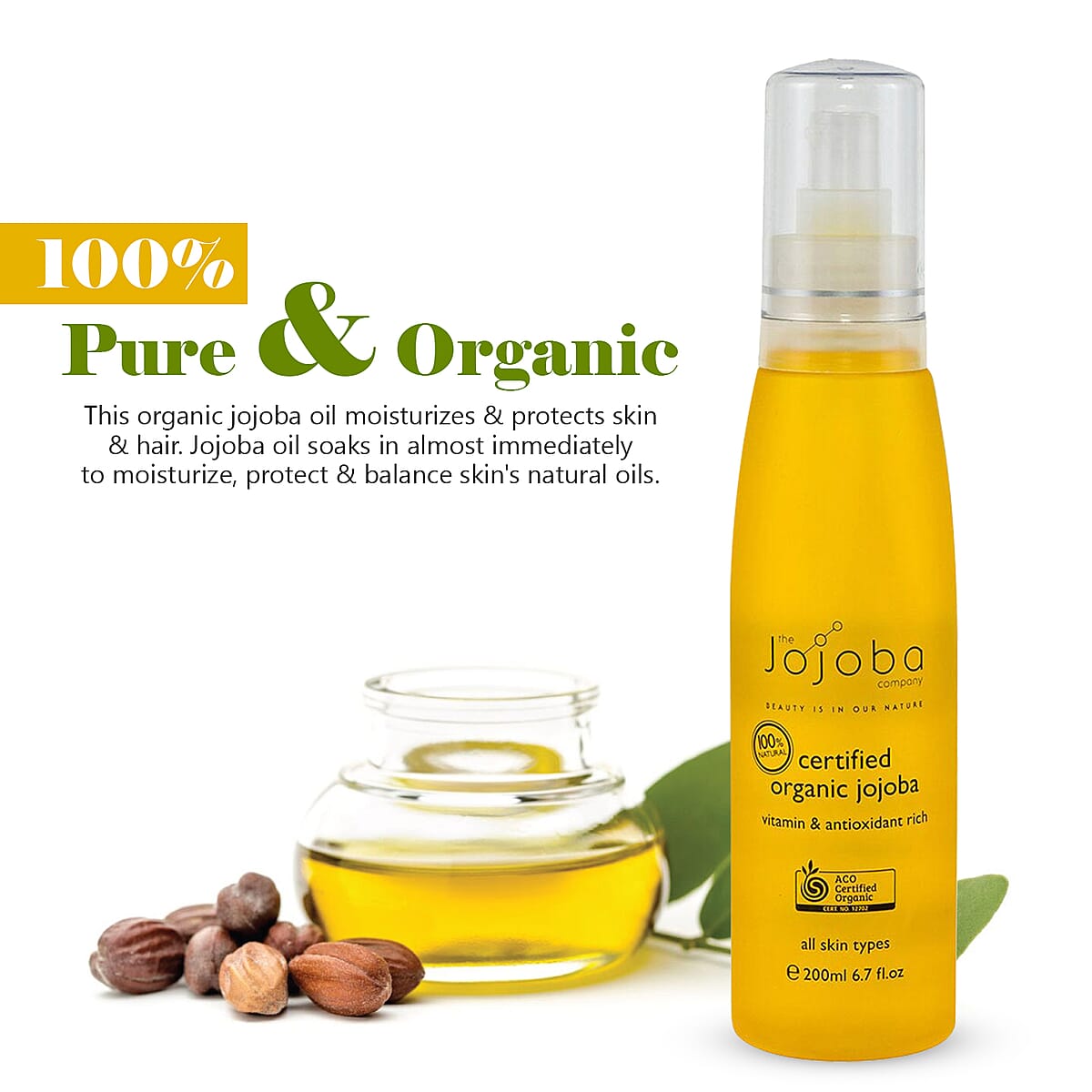 Buy The Jojoba Company Natural Certified Organic Jojoba Oil For Face