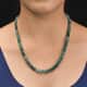 Grandidierite Facet Beaded Necklace 18-20 Inches in Platinum Over Sterling Silver 125.00 ctw  image number 2