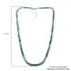Grandidierite Facet Beaded Necklace 18-20 Inches in Platinum Over Sterling Silver 125.00 ctw  image number 5