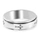 Sterling Silver Cross Engraved Spinner Ring (Size 8.0) 4.75 Grams image number 6