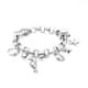 Multi Charms Bracelet in Stainless Steel (7-8In) image number 2