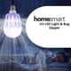 Homesmart 2 in 1 UV LED Light & Bug Zapper (15W, 1200 lumens) | Indoor Bulb Bug Zapper | Mosquito Zapper | Electric Bug Zapper Light image number 1