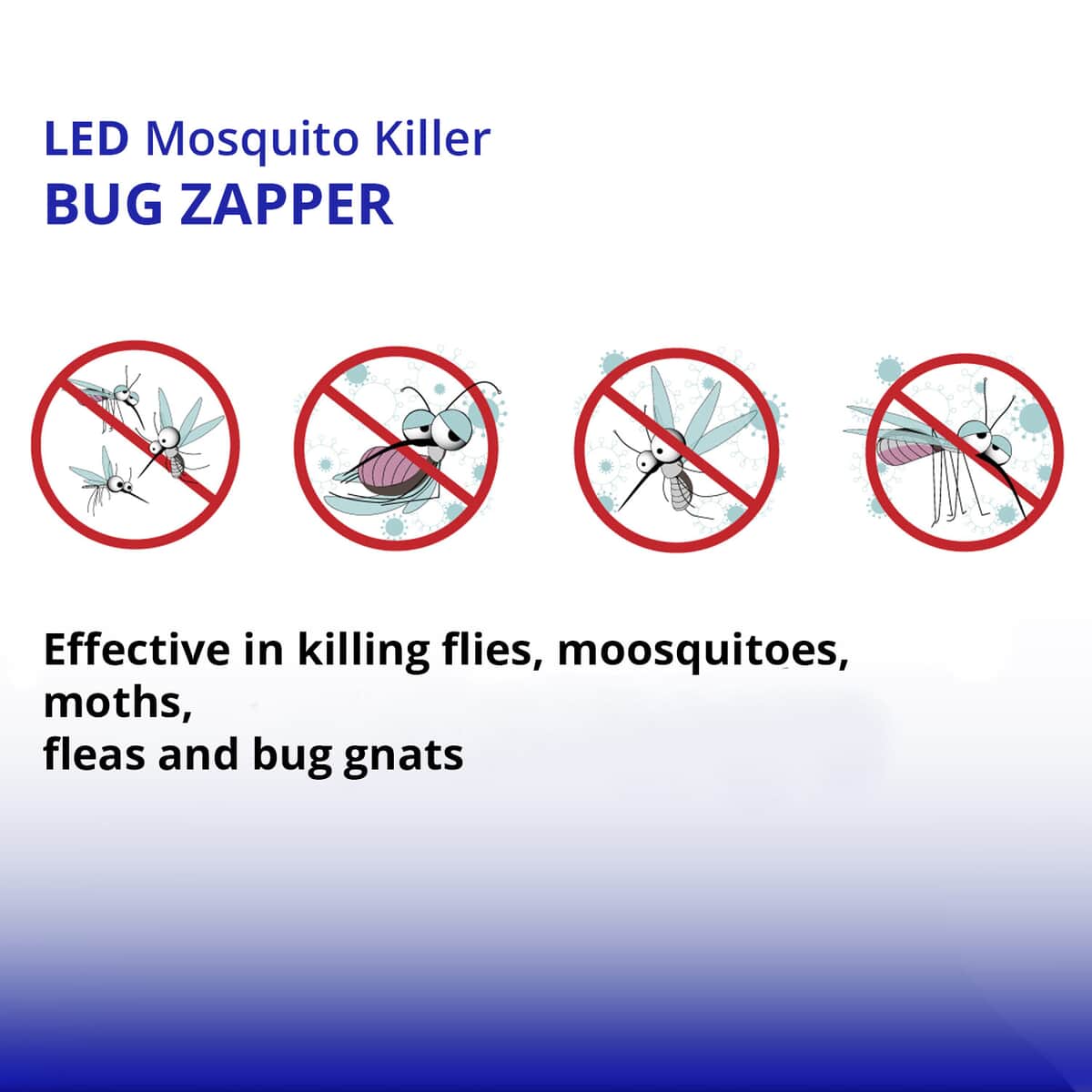 Homesmart 2 in 1 UV LED Light & Bug Zapper (15W, 1200 lumens) | Indoor Bulb Bug Zapper | Mosquito Zapper | Electric Bug Zapper Light image number 2