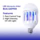 Homesmart 2 in 1 UV LED Light & Bug Zapper (15W, 1200 lumens) | Indoor Bulb Bug Zapper | Mosquito Zapper | Electric Bug Zapper Light image number 4