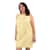 Lati Fashion Sleeveless Zip Front House Dress (Cotton & Polyester, L)- Yellow