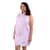 Lati Fashion Sleeveless Zip Front House Dress (Cotton & Polyester, M)- Lilac