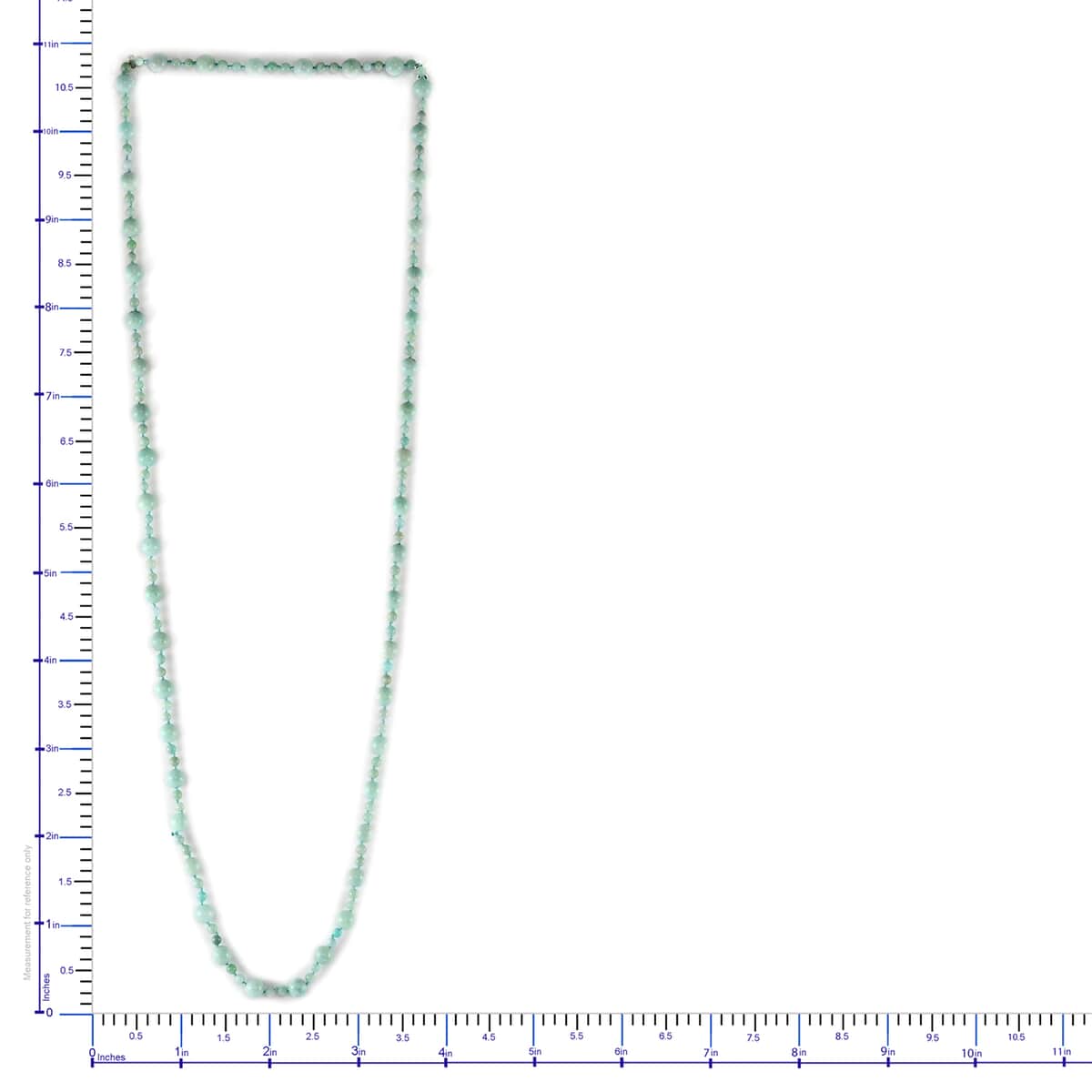 Amazonite Beaded Endless Station Necklace 34 Inches 251.00 ctw image number 2