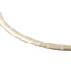 Omega Necklace 16-18 Inches in ION Plated Yellow Gold and Stainless Steel 19.40 Grams image number 3