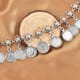 Coin Collection Coin Bib Necklace in Silvertone 20-22 Inches image number 1