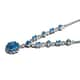 Malgache Neon Apatite Necklace 18 Inches in Platinum Over Sterling Silver 3.50 ctw image number 2