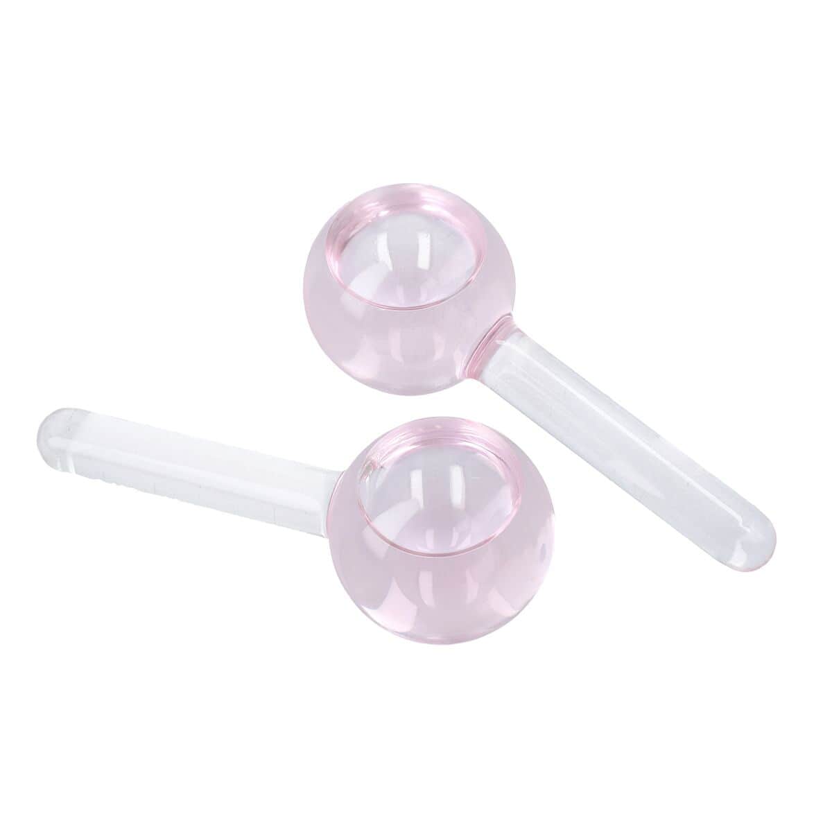 Set of 2 Pink Facial Massage Ice Globes image number 0