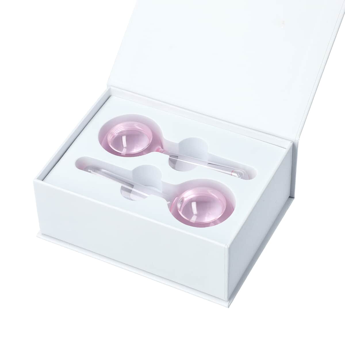 Set of 2 Pink Facial Massage Ice Globes image number 5