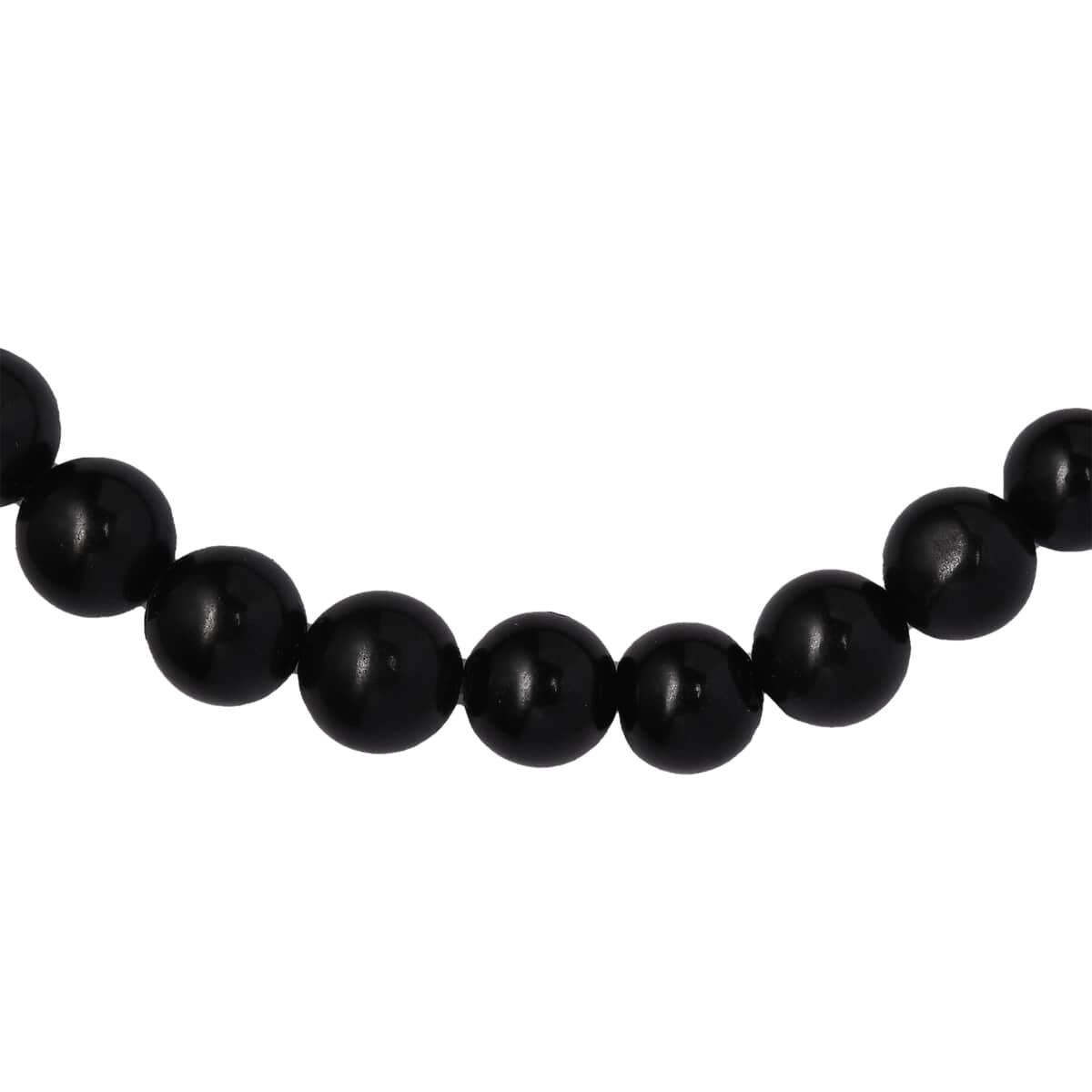 American California Black Jade Beaded Stretch Bracelet 93.40 ctw image number 3