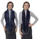 PASSAGE Set of 2 Textured and Solid Navy Faux Fur Infinity Scarfs (100% Polyester) image number 0