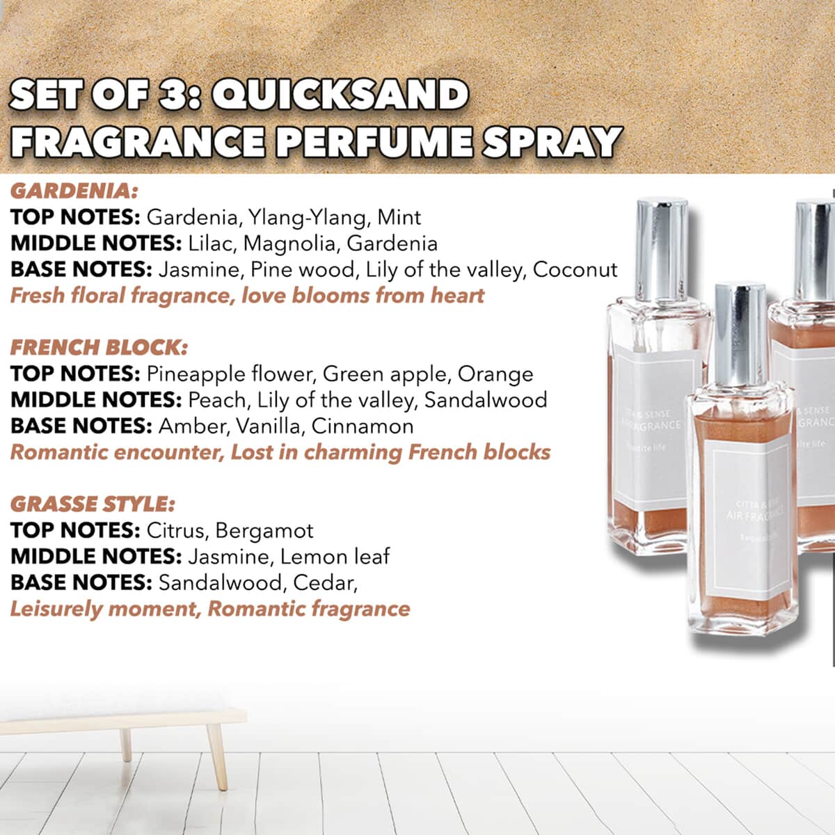 Buy Value Buy The 5th Season Set of 3 Quicksand Home Fragrance Perfume ...