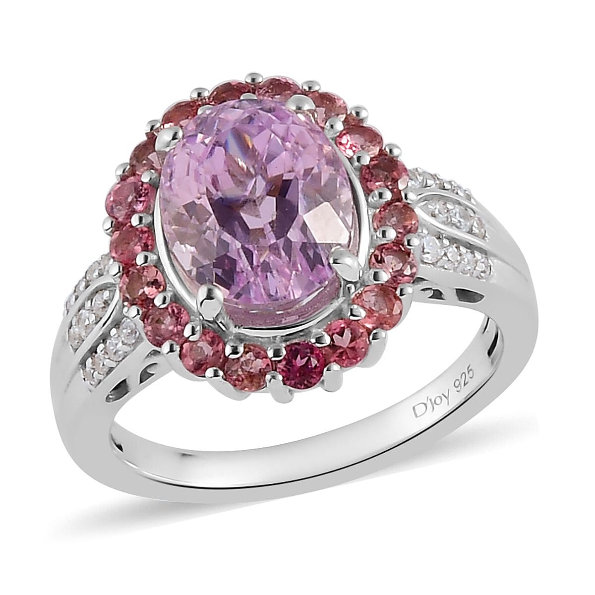 Buy Premium Martha Rocha Kunzite and Multi Gemstone Halo Ring in