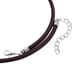 Enhanced Brown Agate and Multi Gemstones Beaded Necklace 17-19 Inches in Cord and Silvertone 248.50 ctw image number 4