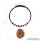 Enhanced Brown Agate and Multi Gemstones Beaded Necklace 17-19 Inches in Cord and Silvertone 248.50 ctw image number 5