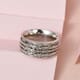 Sterling Silver Spinner Ring, Anxiety Ring for Women, Fidget Rings for Anxiety for Women, Stress Relieving Anxiety Ring (Size 6.0) (7.30 g) image number 4