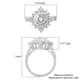 LUSTRO STELLA Finest CZ Halo Ring in Sterling Silver (Size 10.0) 8.65 ctw image number 5