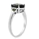 Chrome Diopside Ring in Rhodium Over Sterling Silver (Size 7.0) 3.80 ctw image number 3
