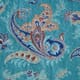 HOMESMART Aqua Paisley Print 7pc Quilt and Sheet Set - King (100% Microfiber) image number 4