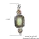 Malagasy Labradorite and Brazilian Citrine Earrings in Platinum Over Sterling Silver 7.50 ctw image number 4