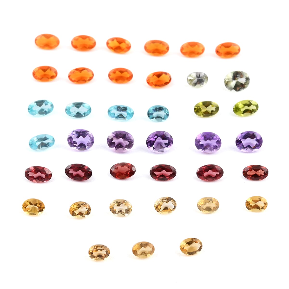 Multi Gemstone (Ovl Mix mm) 8.00 ctw image number 0