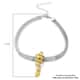 Simulated Yellow Diamond Drips of Raindrop Inspired Choker Necklace with Enhancer Bail 16-20 Inches in Stainless Steel image number 4