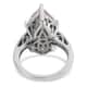 Aurora Borealis Crystal Solitaire Ring in Platinum Over Sterling Silver (Size 6.0) image number 4
