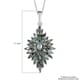 Narsipatnam Alexandrite Cluster Pendant Necklace 20 Inches in Rhodium & Platinum Over Sterling Silver 3.90 ctw image number 5