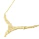 Lustro Stella Made with Finest CZ Floral Vine Inspired Necklace 18 Inches in Vermeil Yellow Gold Over Sterling Silver 7.75 ctw image number 4