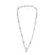 Lustro Stella Made with Finest CZ Necklace 18 Inches in Platinum Over Sterling Silver 9.90 ctw image number 0