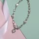 Lustro Stella Made with Finest CZ Necklace 18 Inches in Platinum Over Sterling Silver 9.90 ctw image number 1