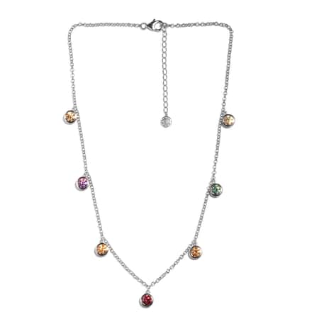 2023 Summer New Colorful Women Jewelry Multi Color CZ Station Link