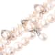 LucyQ Freshwater White Cultured Pearl and White Zircon Bracelet in Rhodium Over Sterling Silver (7.50 In) 0.50 ctw image number 4